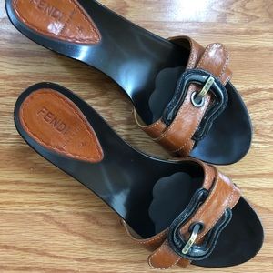 FENDI vintage buckle sandals